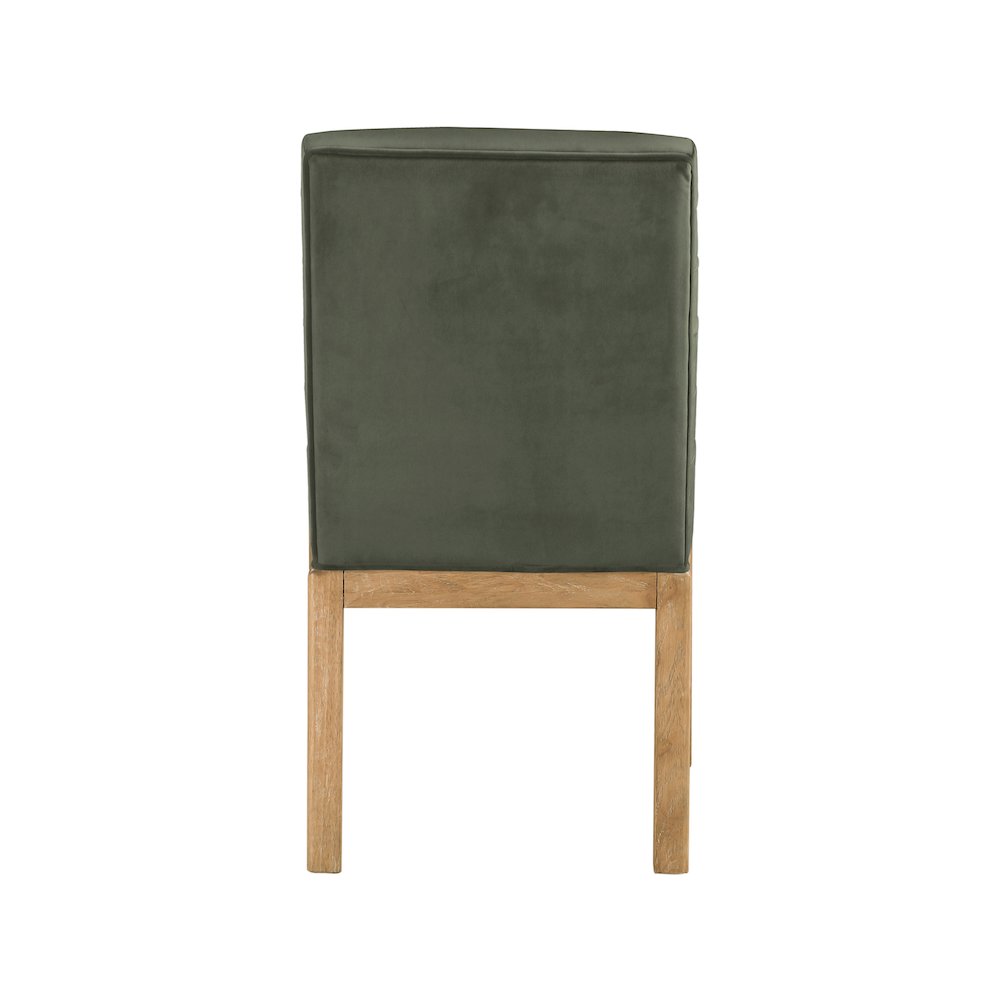 Evelyn Green Velvet Dining Chair. Picture 4