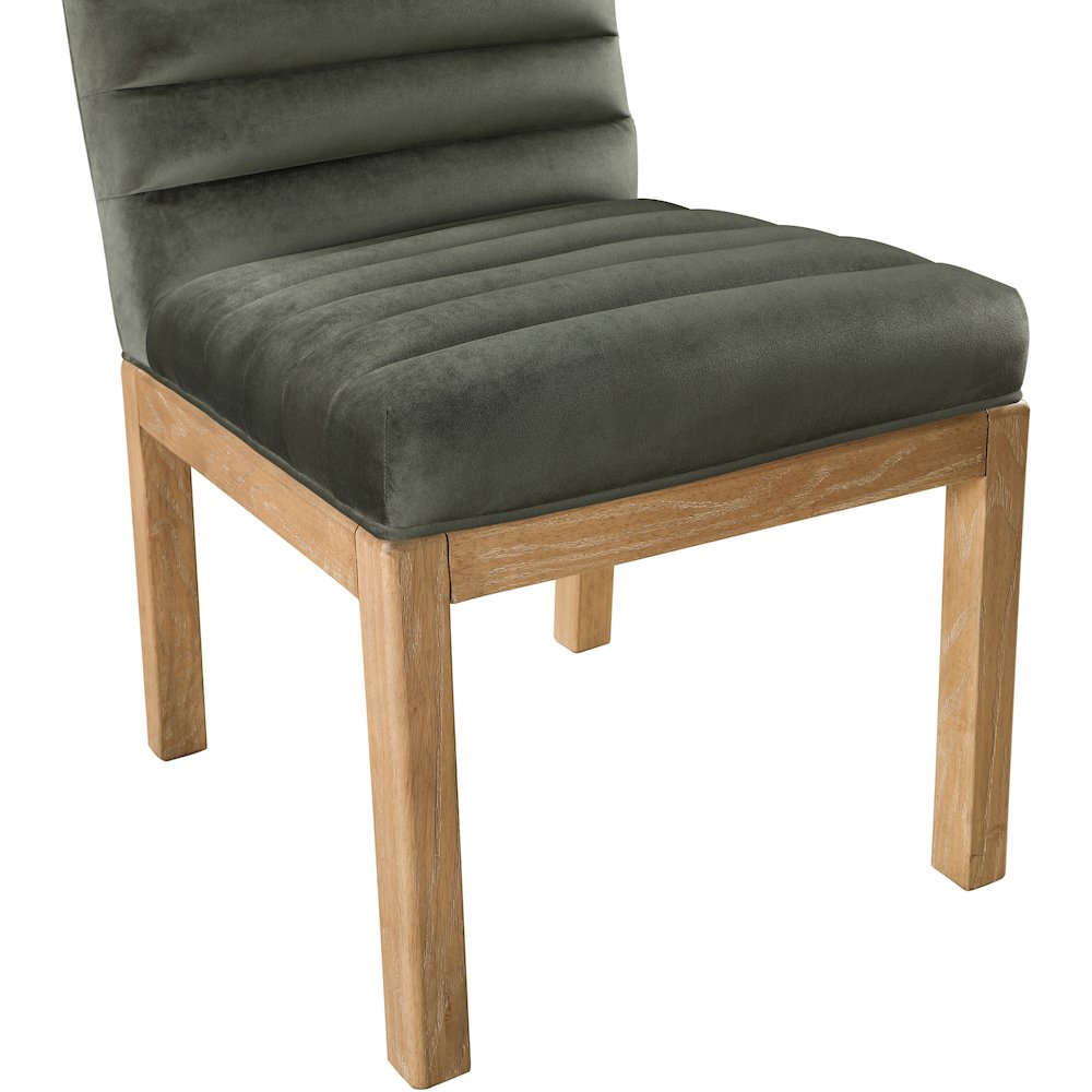 Evelyn Green Velvet Dining Chair. Picture 5