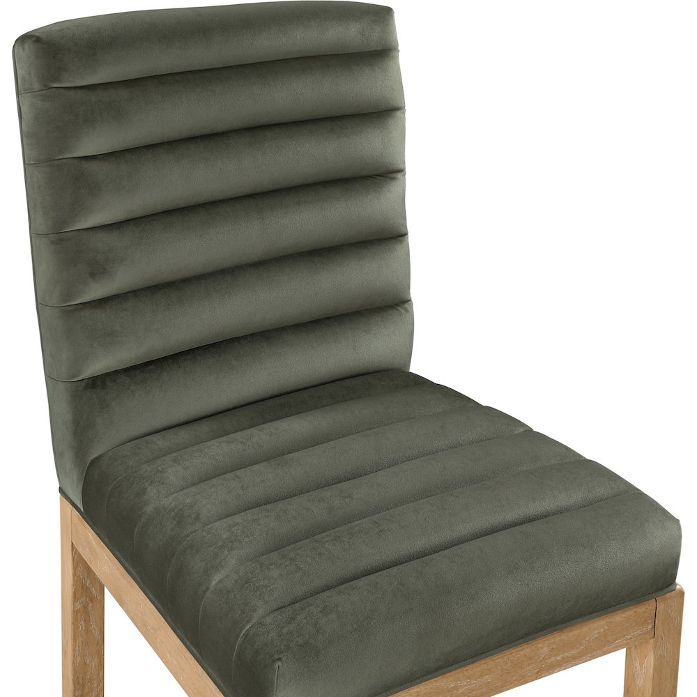 Evelyn Green Velvet Dining Chair. Picture 6
