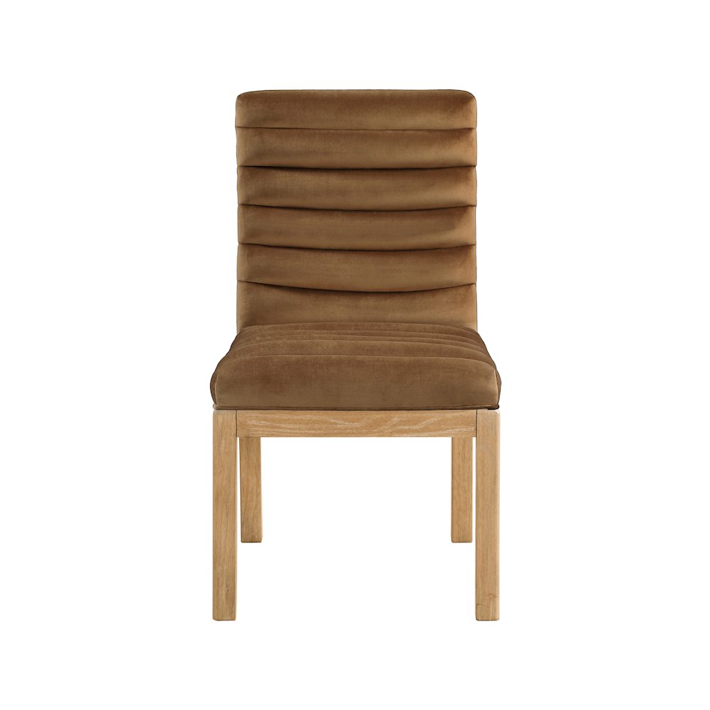 Evelyn Saddle Velvet Dining Chair. Picture 2