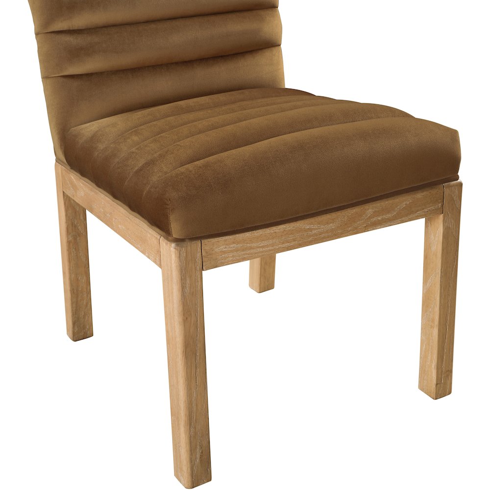 Evelyn Saddle Velvet Dining Chair. Picture 5