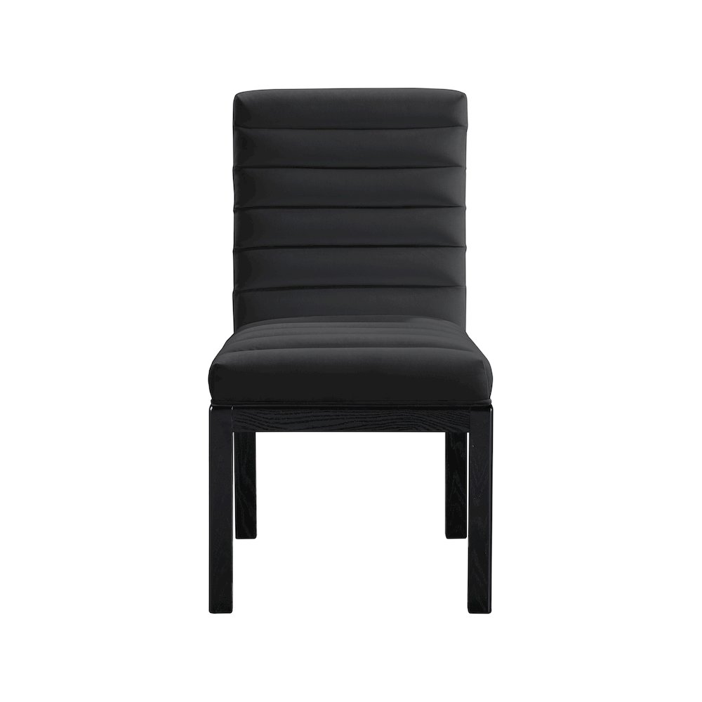Evelyn Black Velvet Dining Chair. Picture 2