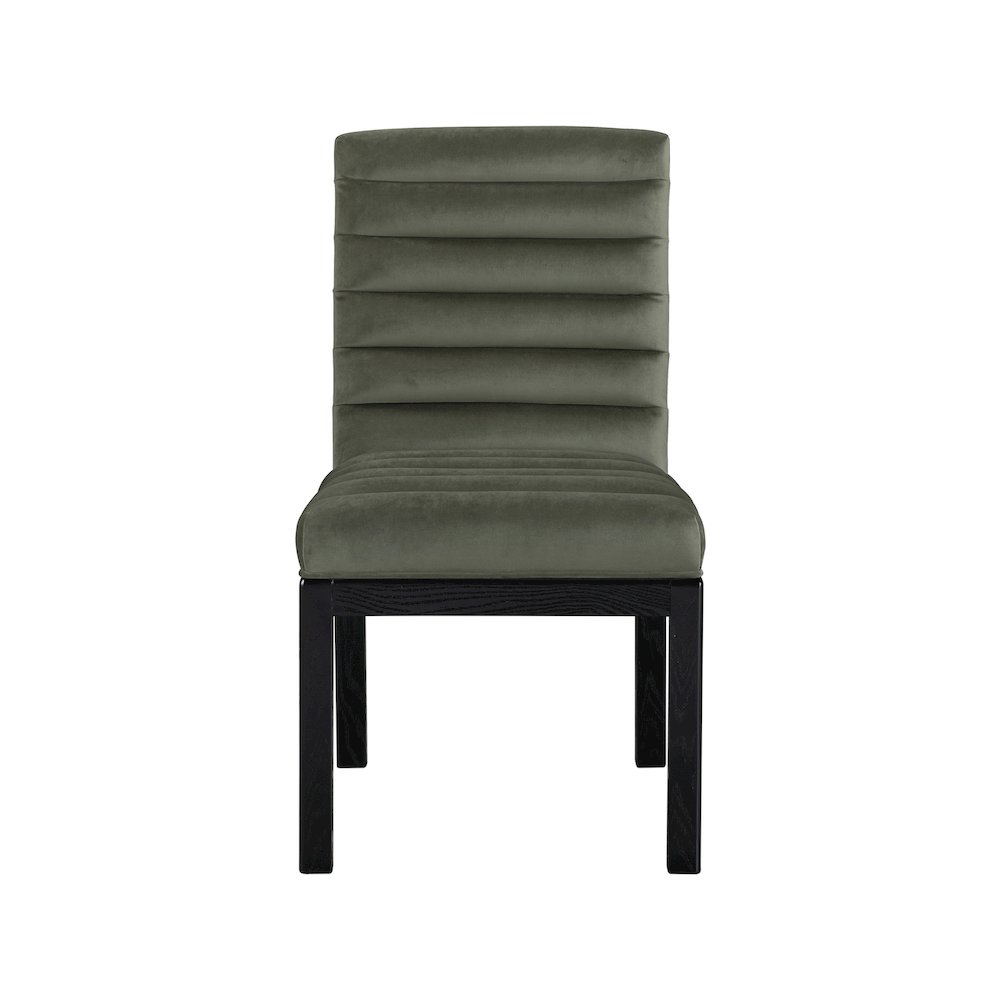 Evelyn Green Velvet Dining Chair. Picture 2
