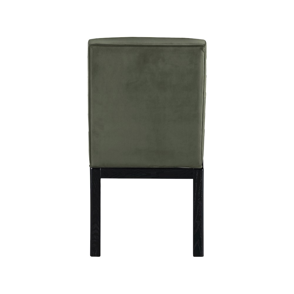 Evelyn Green Velvet Dining Chair. Picture 4