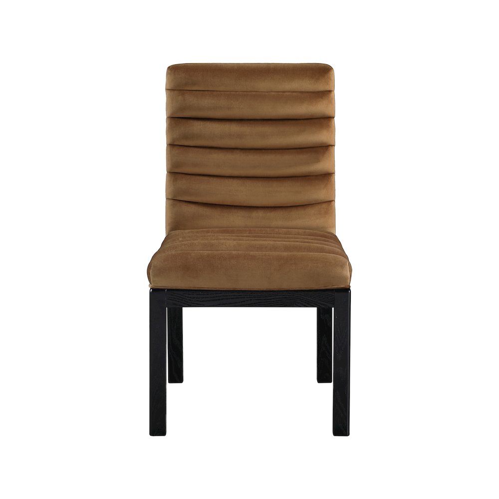 Evelyn Saddle Velvet Dining Chair. Picture 2
