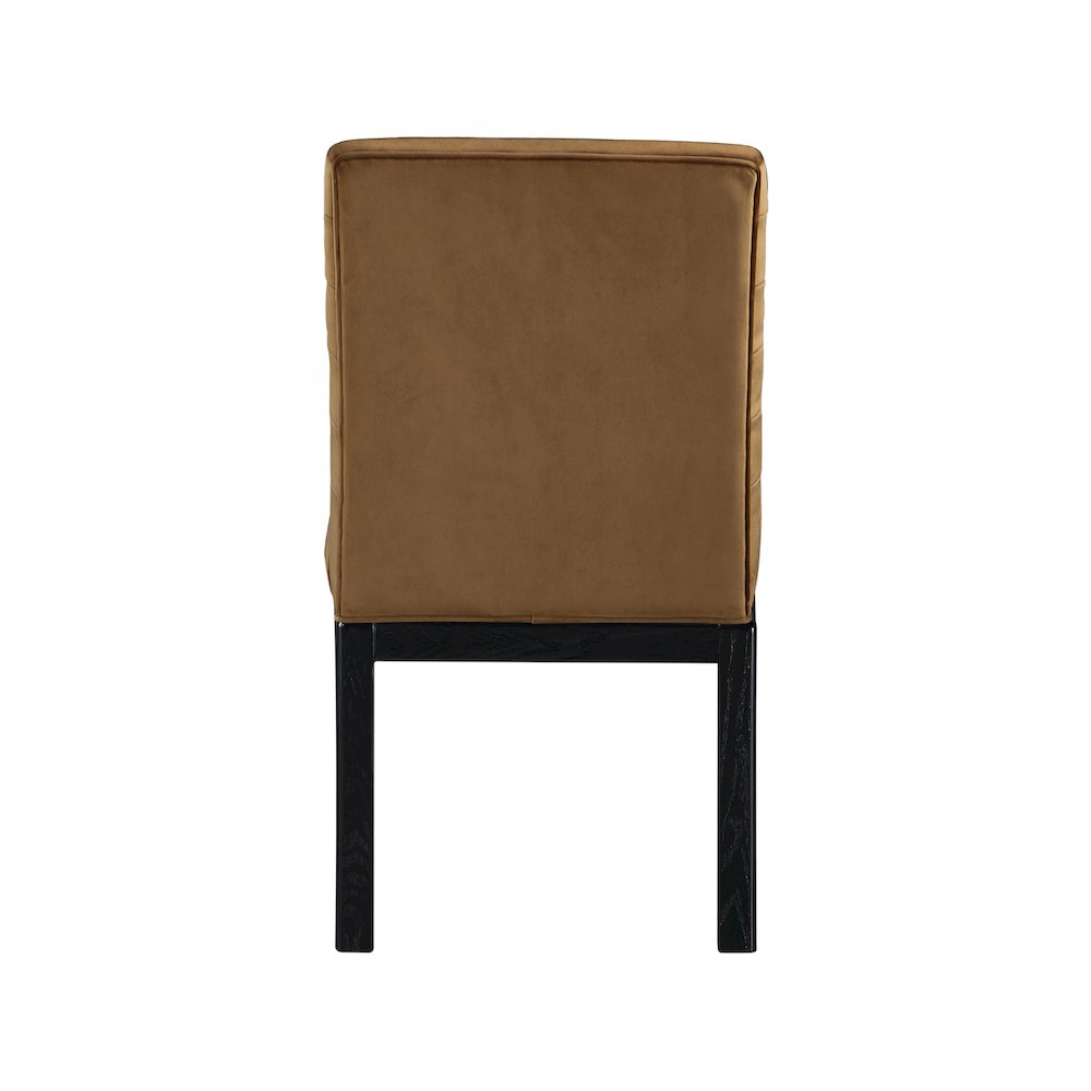 Evelyn Saddle Velvet Dining Chair. Picture 4