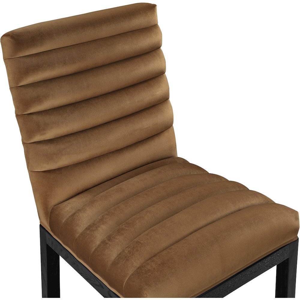Evelyn Saddle Velvet Dining Chair. Picture 6