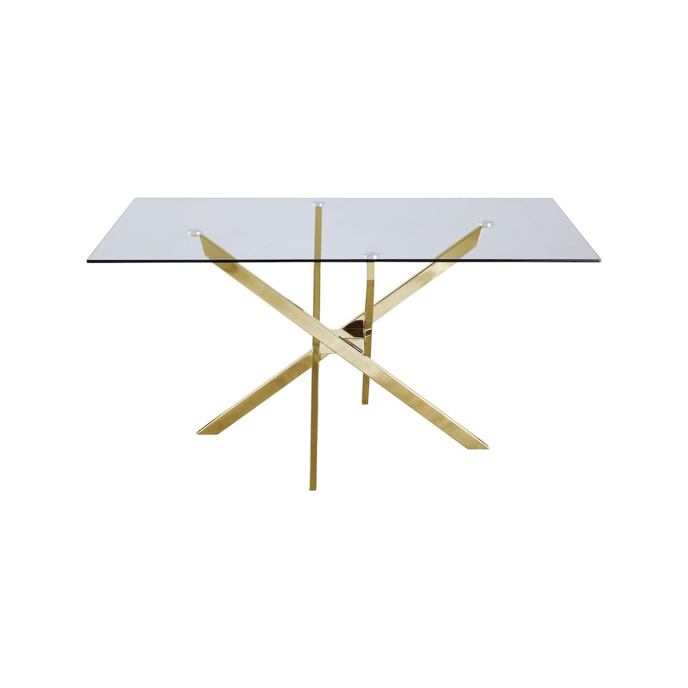 Xander Gold Dining Table. Picture 2