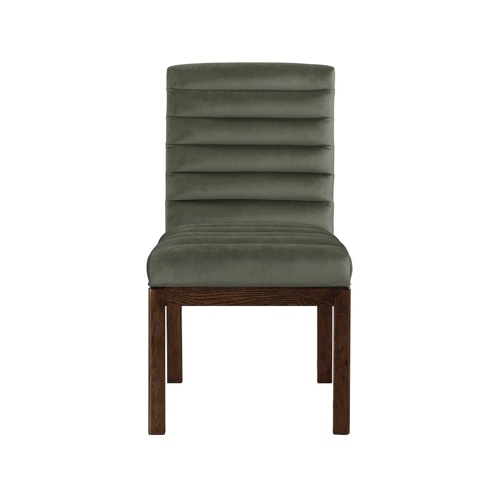 Evelyn Green Velvet Dining Chair. Picture 2