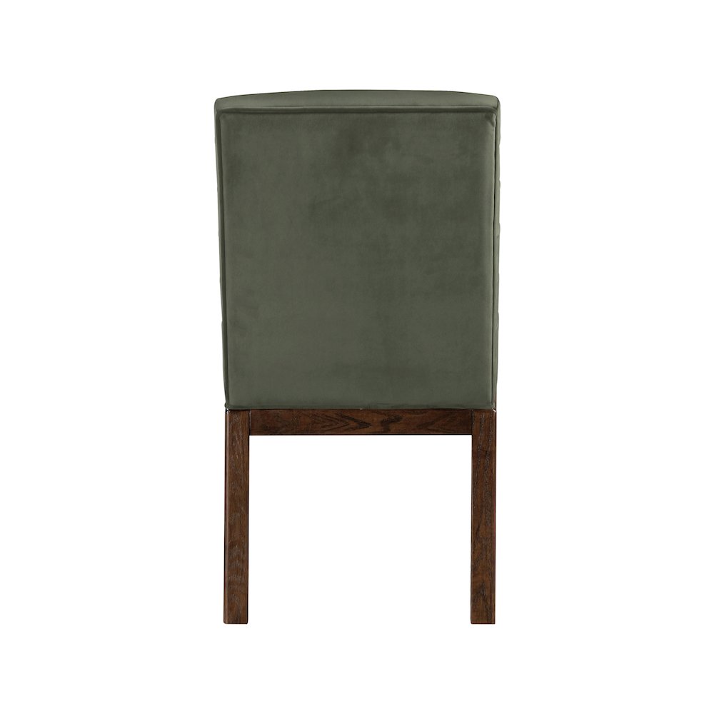 Evelyn Green Velvet Dining Chair. Picture 4