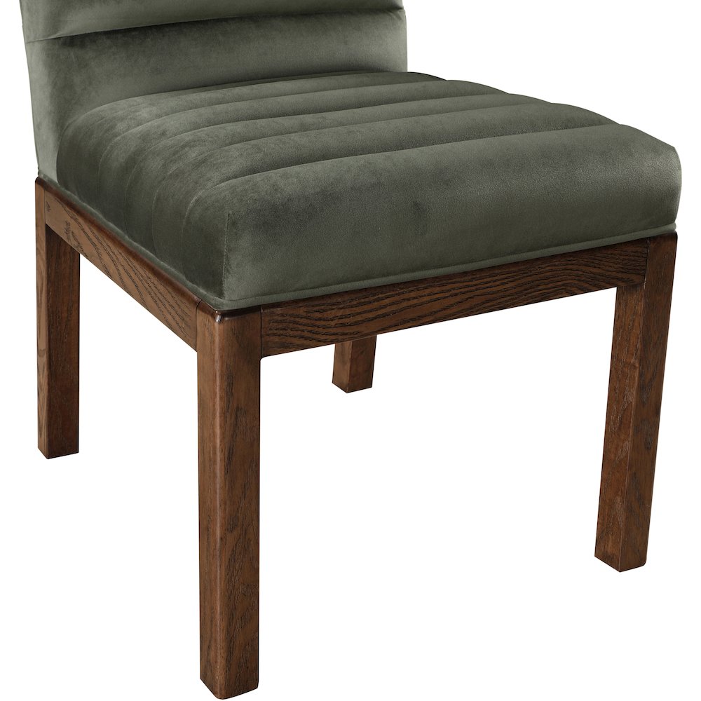 Evelyn Green Velvet Dining Chair. Picture 5