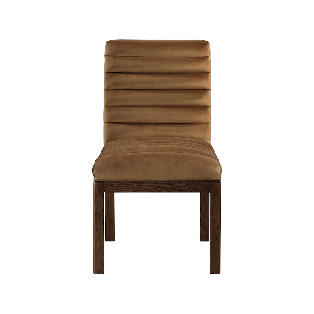 Evelyn Saddle Velvet Dining Chair. Picture 2