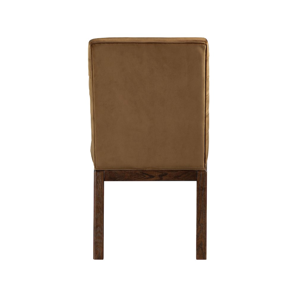 Evelyn Saddle Velvet Dining Chair. Picture 4