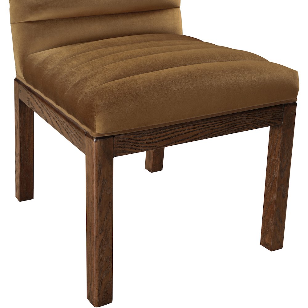 Evelyn Saddle Velvet Dining Chair. Picture 5