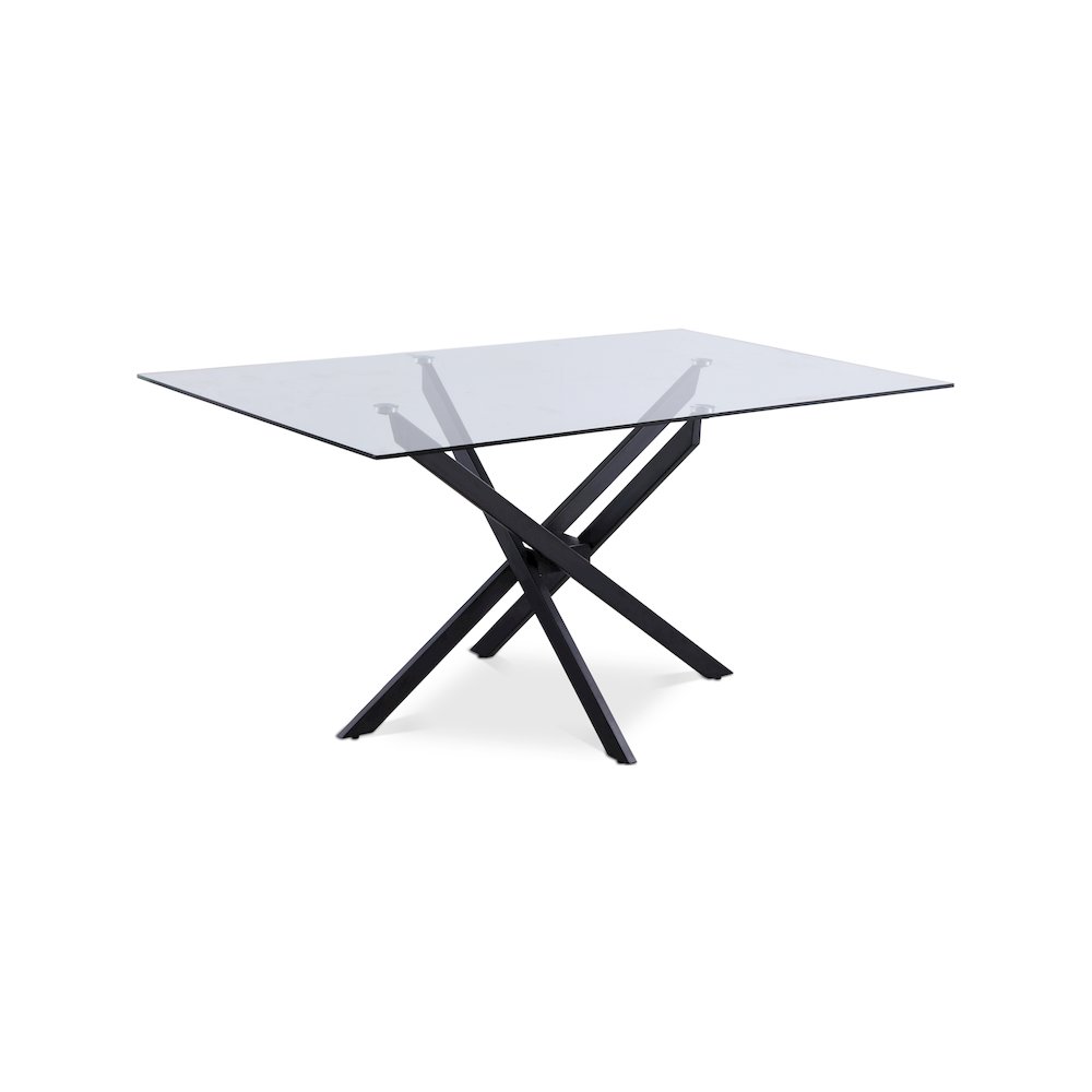 Xander Matte Black Dining Table. Picture 1