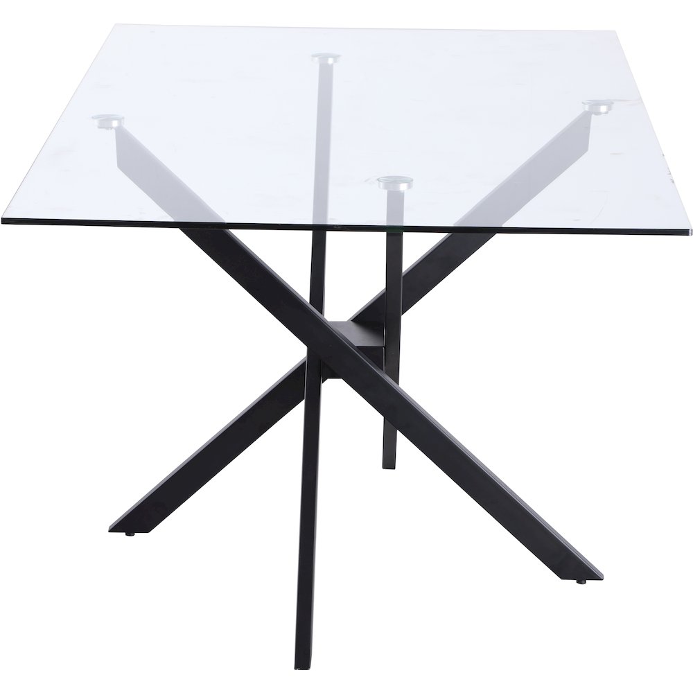 Xander Matte Black Dining Table. Picture 3