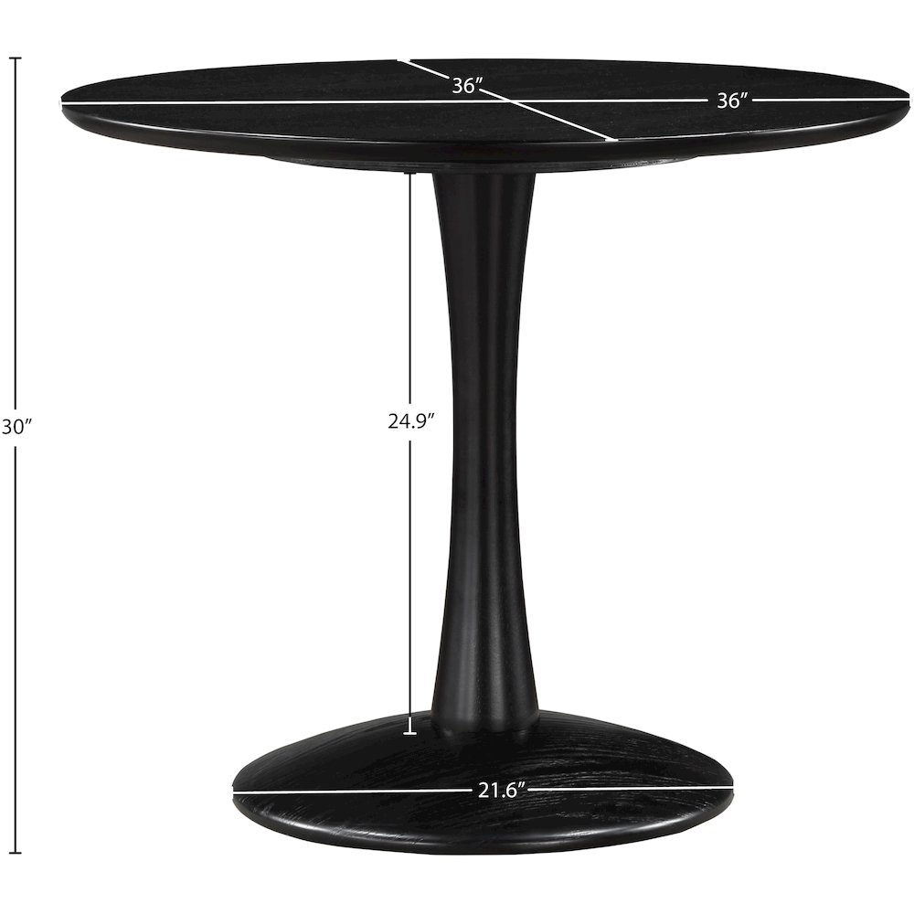 Holly Black Dining Table. Picture 5
