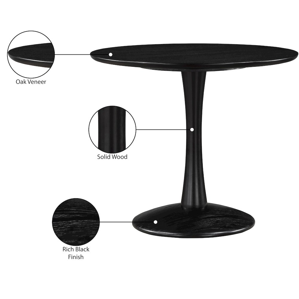 Holly Black Dining Table. Picture 6