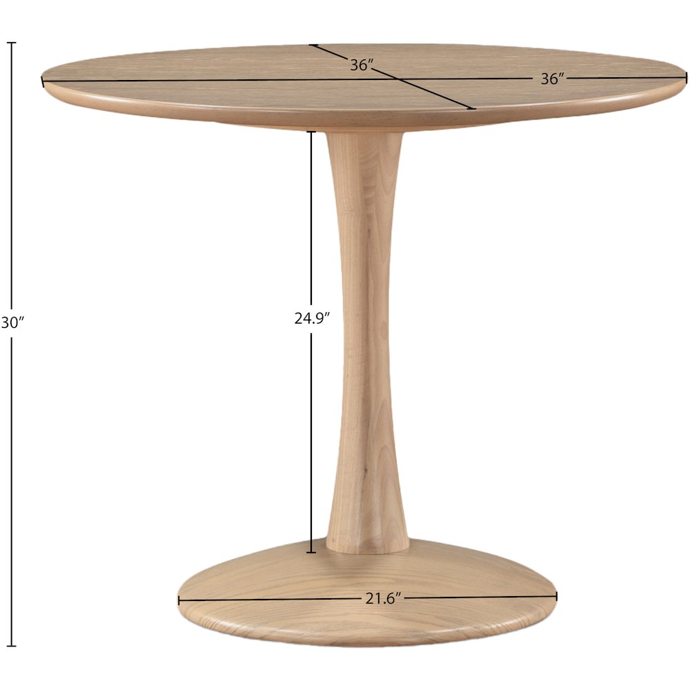 Holly Natural Oak Dining Table. Picture 5