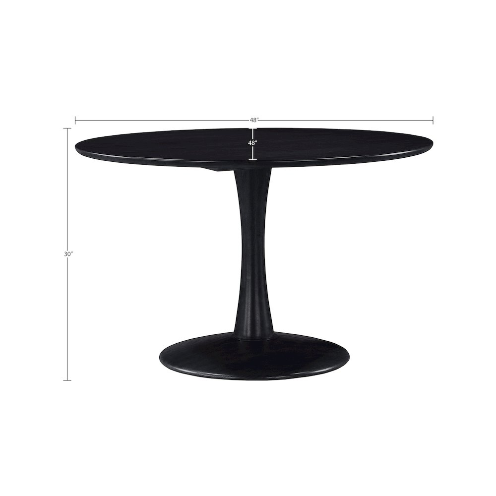 Holly Black Dining Table. Picture 5