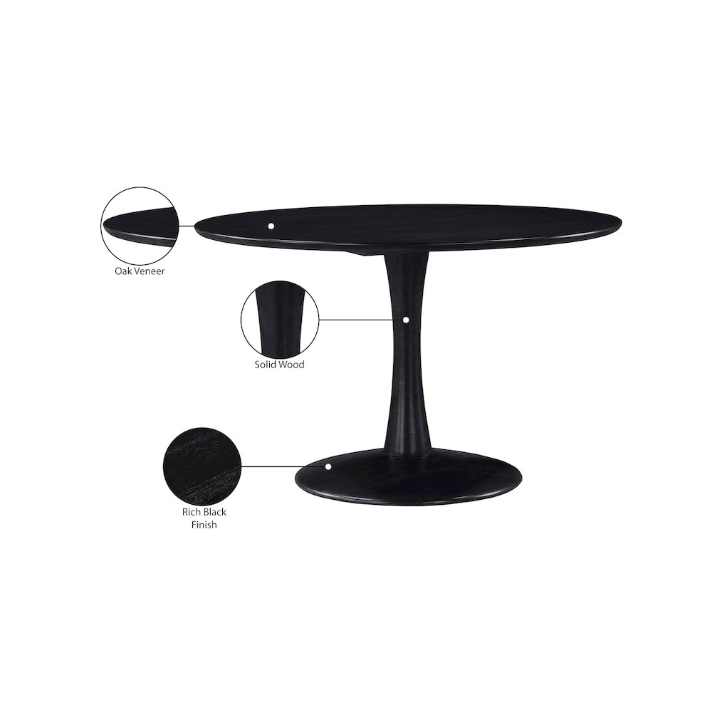 Holly Black Dining Table. Picture 6