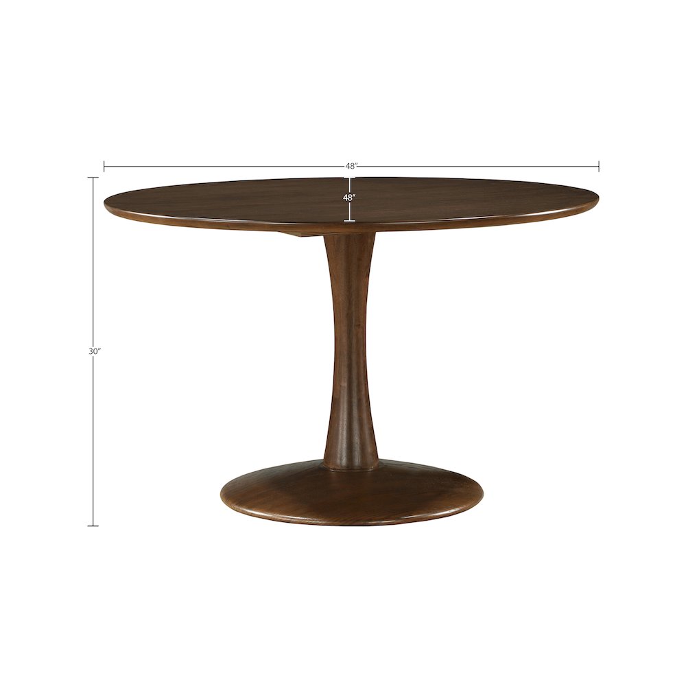 Tulip Brown Dining Table. Picture 5