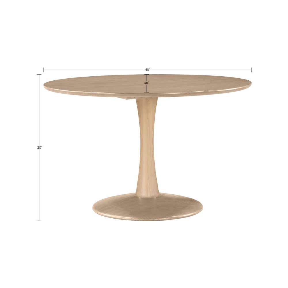 Holly Natural Oak Dining Table. Picture 5