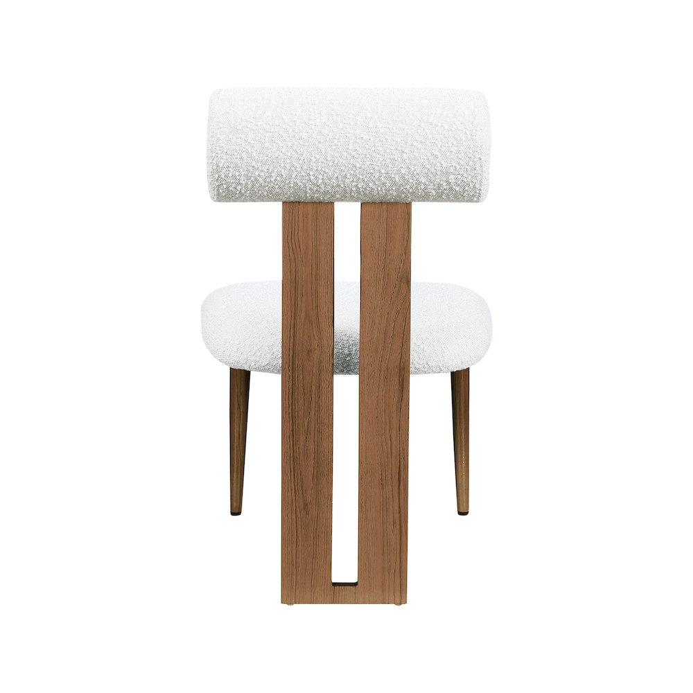 Dario Cream Boucle Fabric Dining Chair, Set of 2. Picture 2