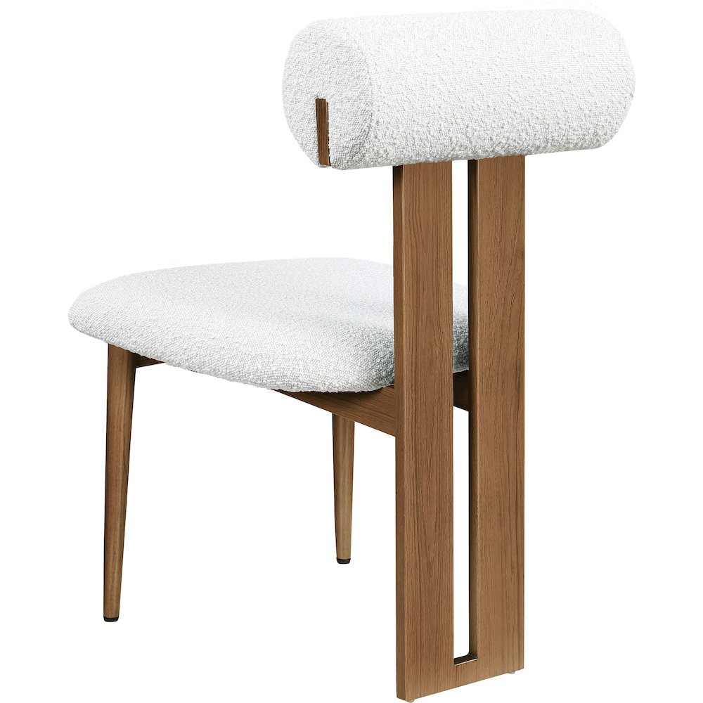 Dario Cream Boucle Fabric Dining Chair, Set of 2. Picture 5