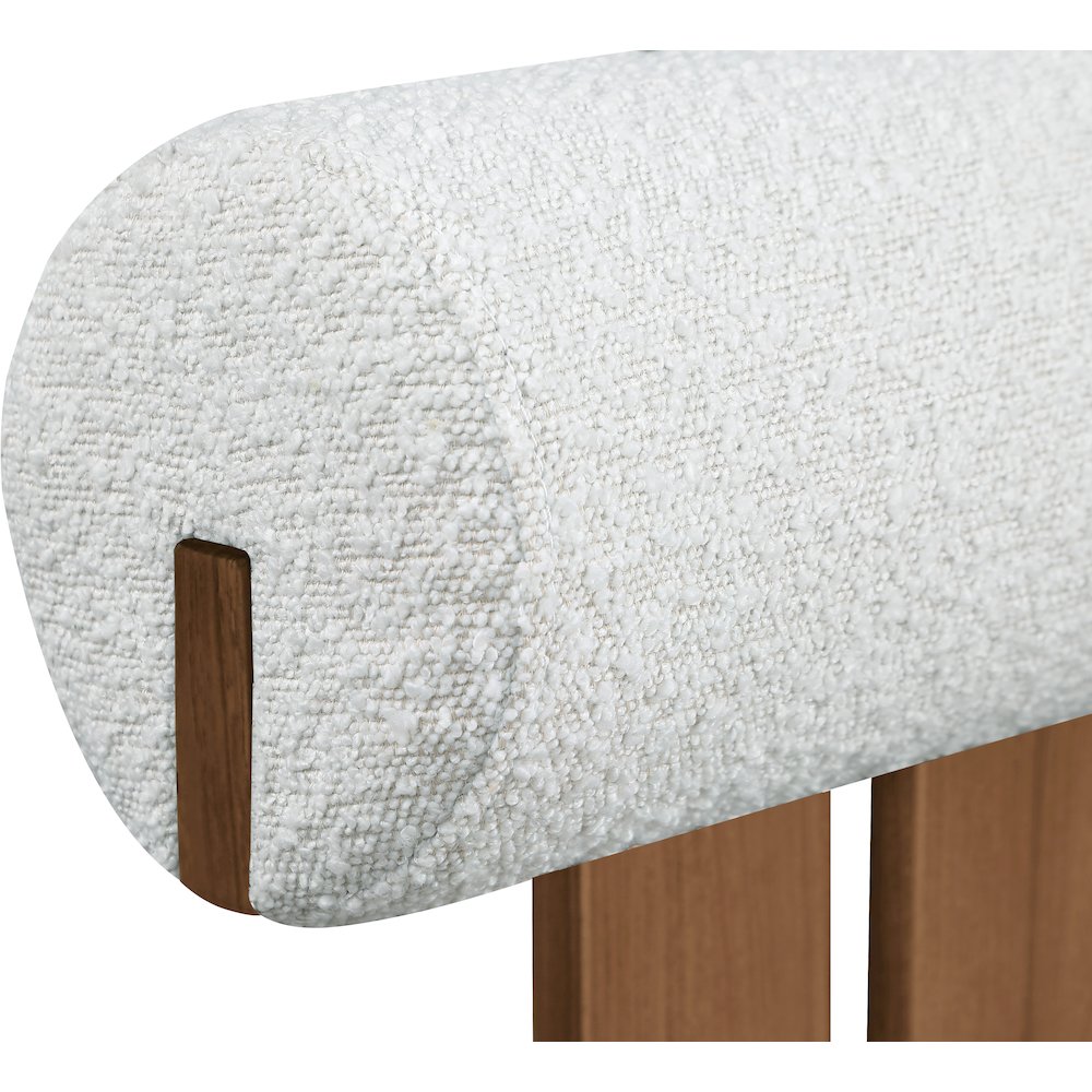 Dario Cream Boucle Fabric Dining Chair, Set of 2. Picture 6