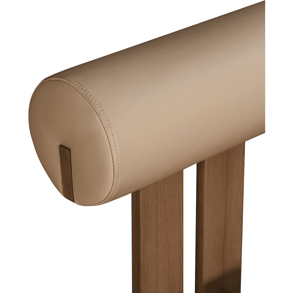 Dario Tan Vegan Leather Dining Chair, Set of 2. Picture 6