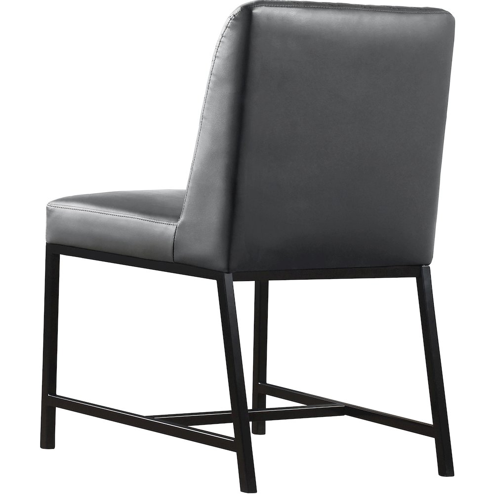Bryce Grey Vegan Leather Dining Chair, Set of 2. Picture 4