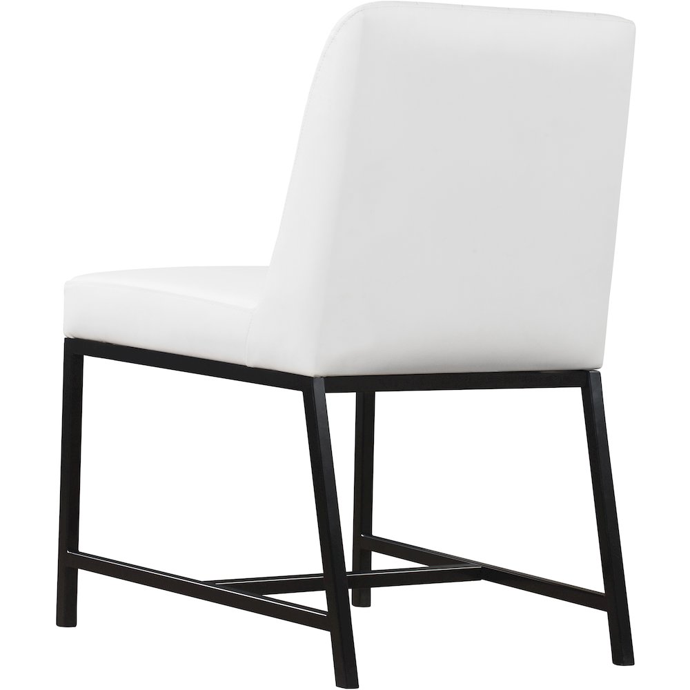 Bryce White Vegan Leather Dining Chair, Set of 2. Picture 4