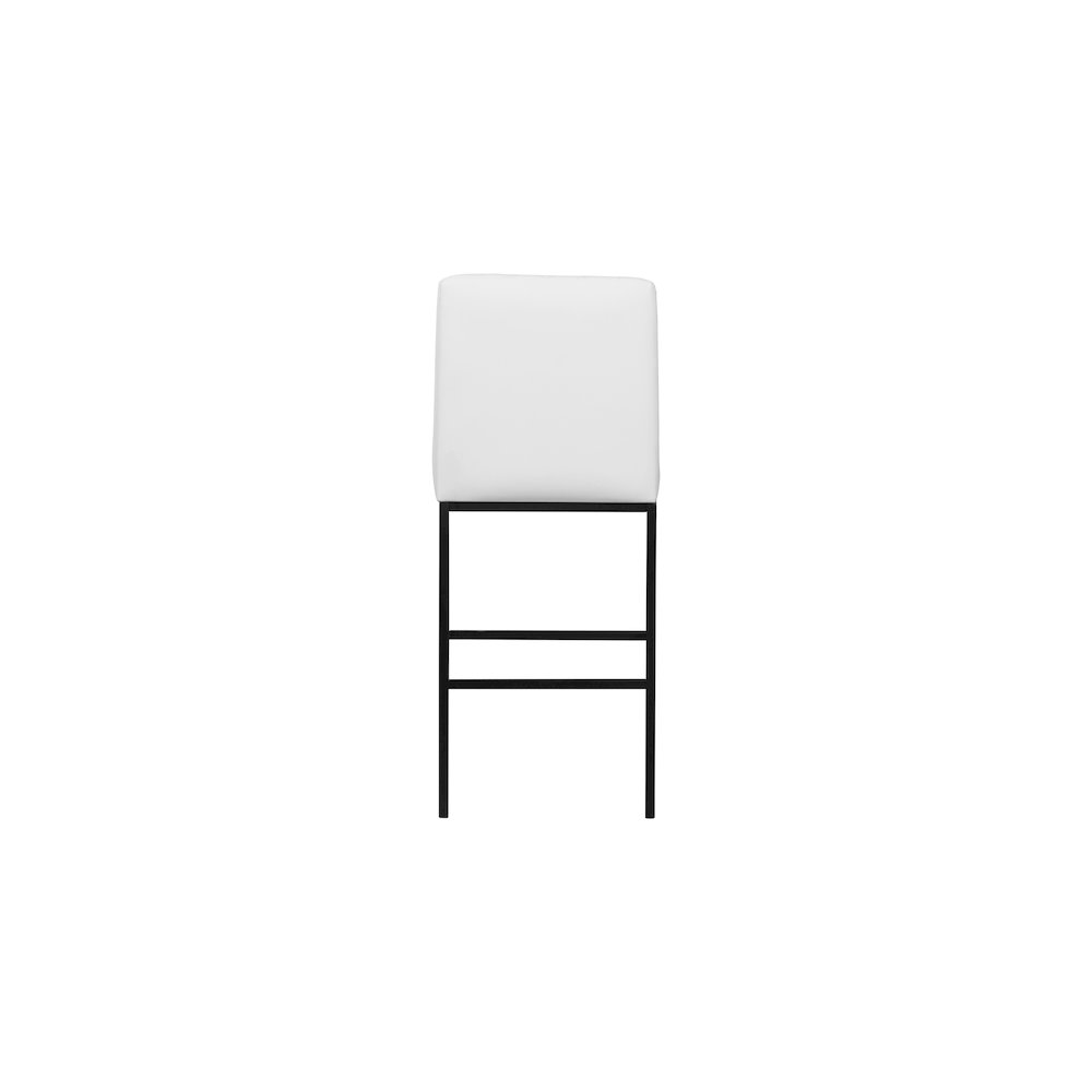 Bryce White Vegan Leather Stool, Set of 2. Picture 3