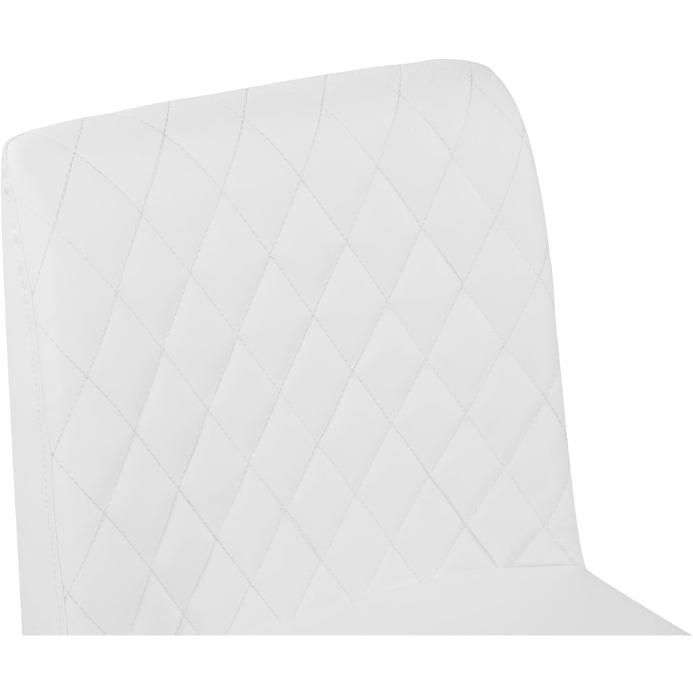 Bryce White Vegan Leather Stool, Set of 2. Picture 5