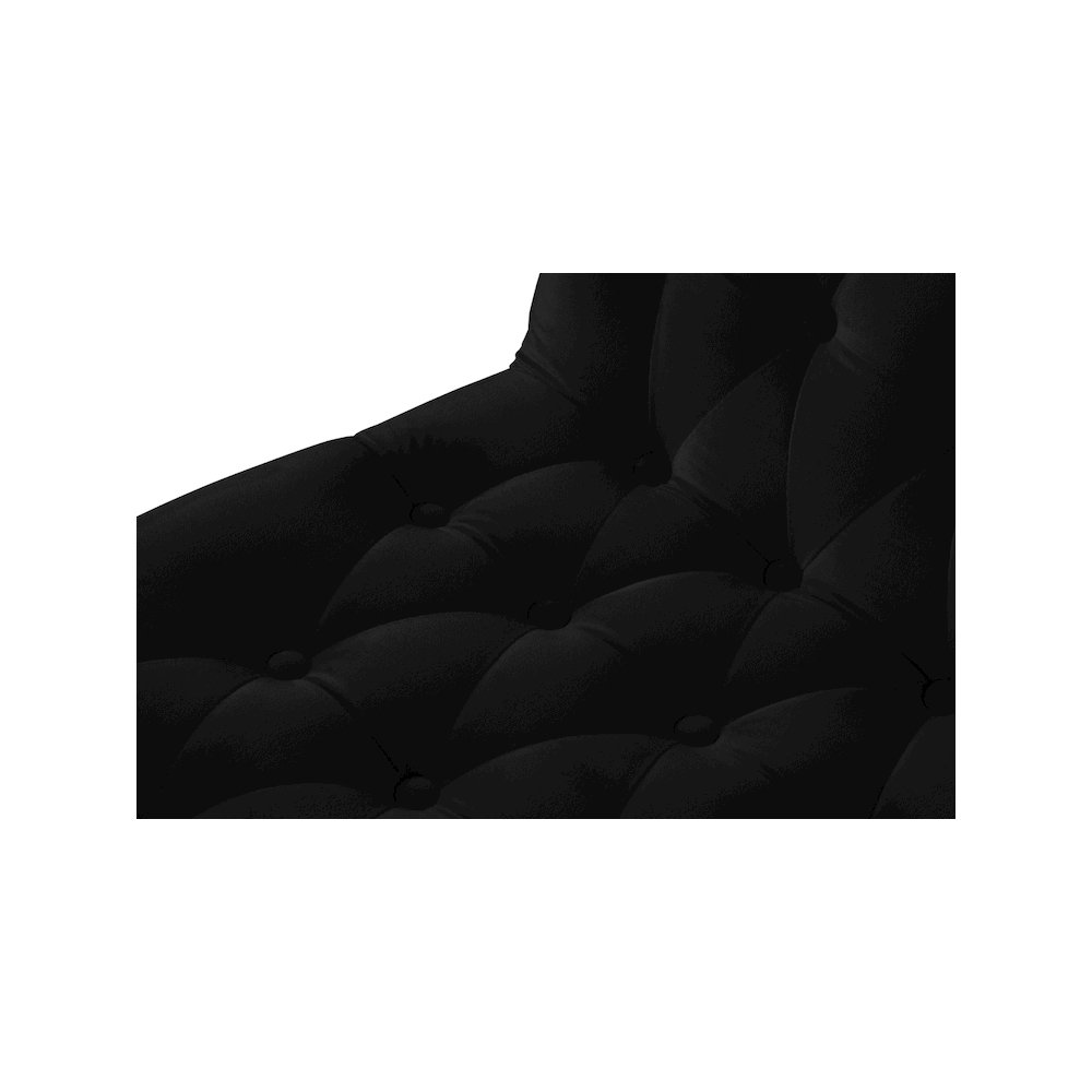 Curve Black Velvet Dining Chair, Set of 2. Picture 5
