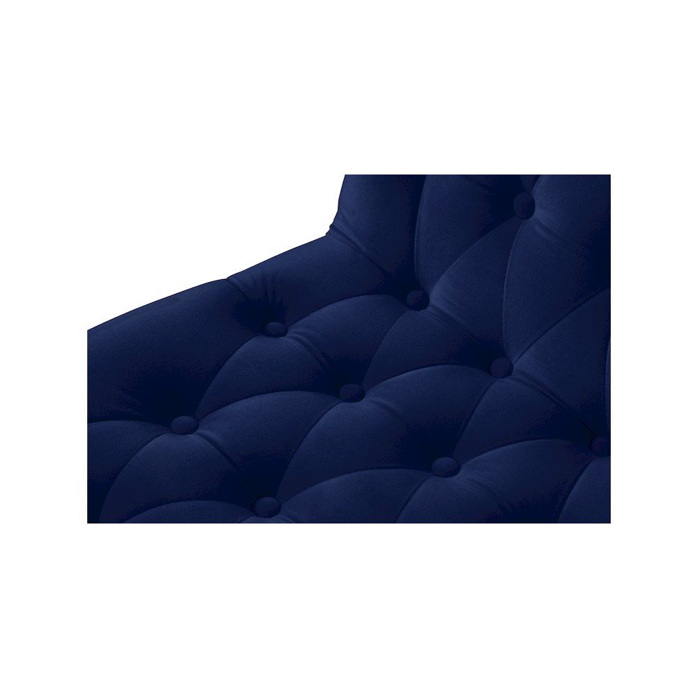 Curve Navy Velvet Dining Chair, Set of 2. Picture 5