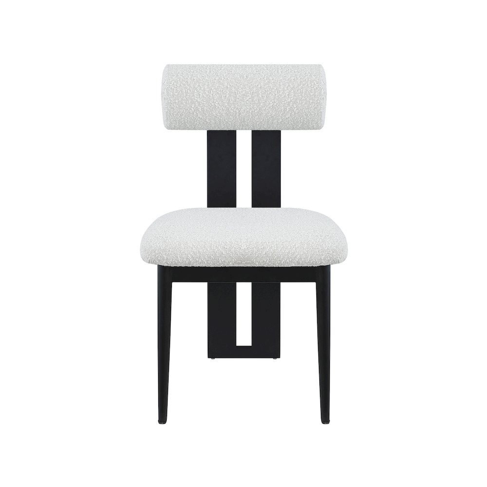 Dario Cream Boucle Fabric Dining Chair, Set of 2. Picture 3