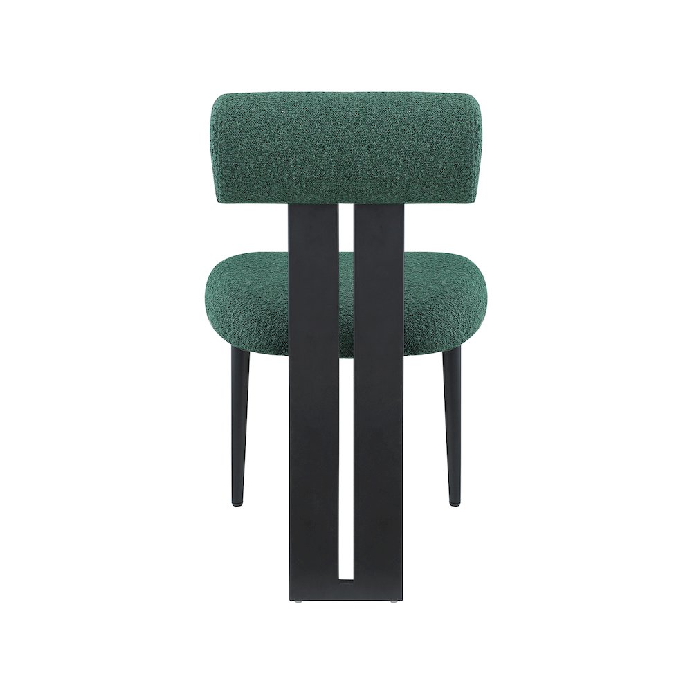 Dario Green Boucle Fabric Dining Chair, Set of 2. Picture 2