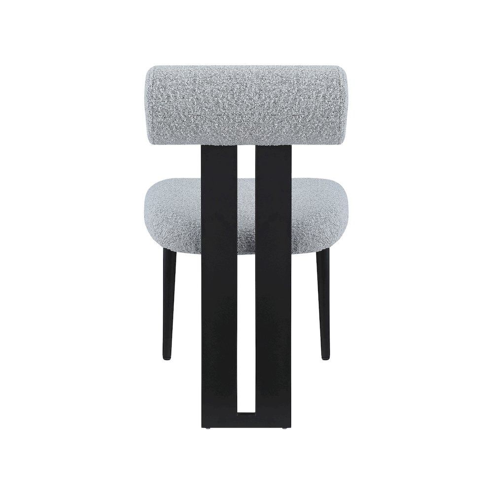 Dario Grey Boucle Fabric Dining Chair, Set of 2. Picture 2