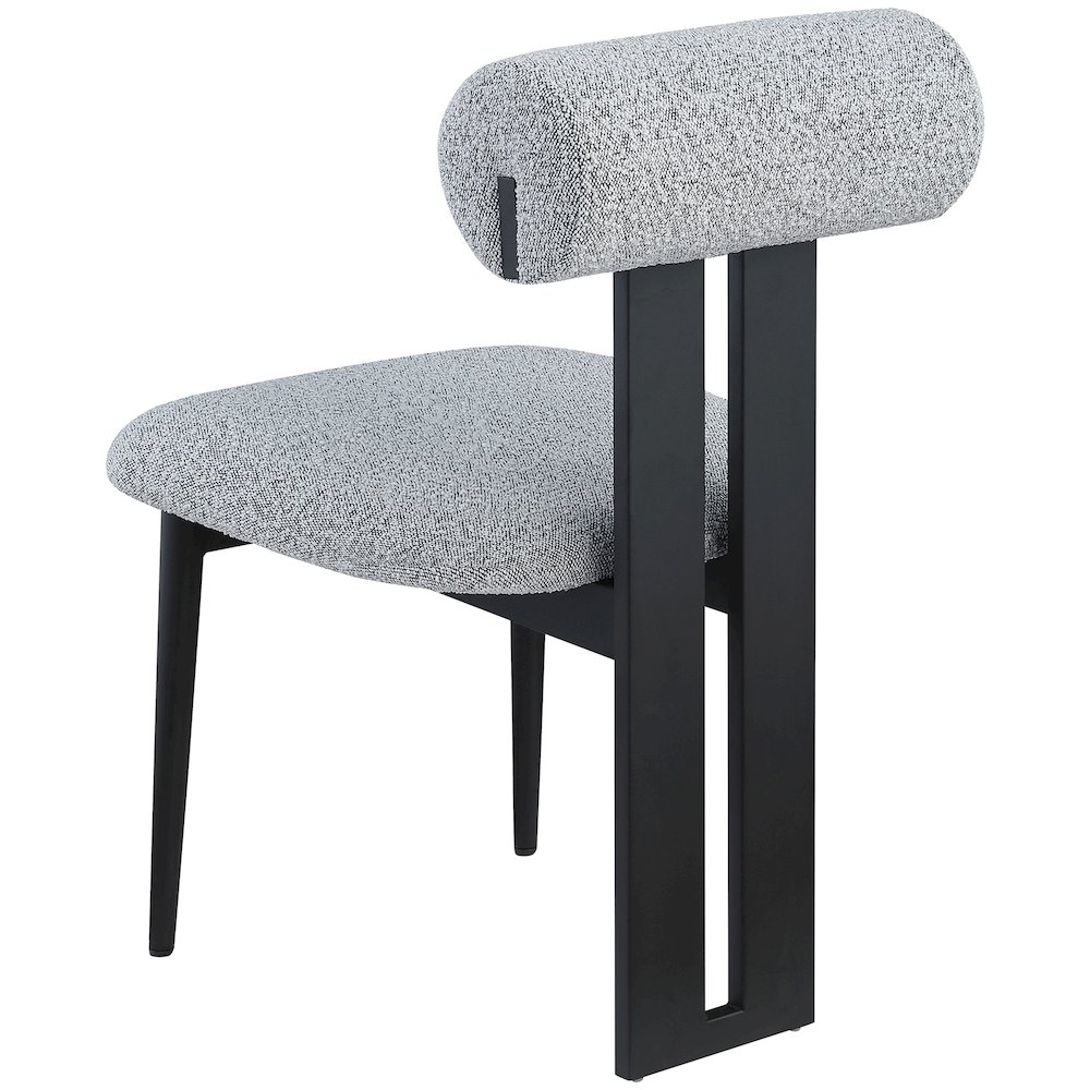 Dario Grey Boucle Fabric Dining Chair, Set of 2. Picture 5