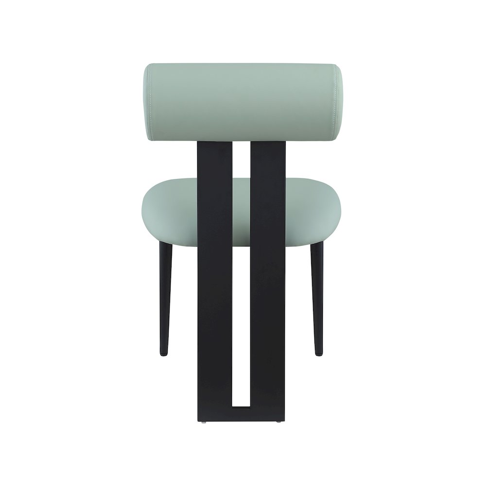 Dario Mint Vegan Leather Dining Chair, Set of 2. Picture 2