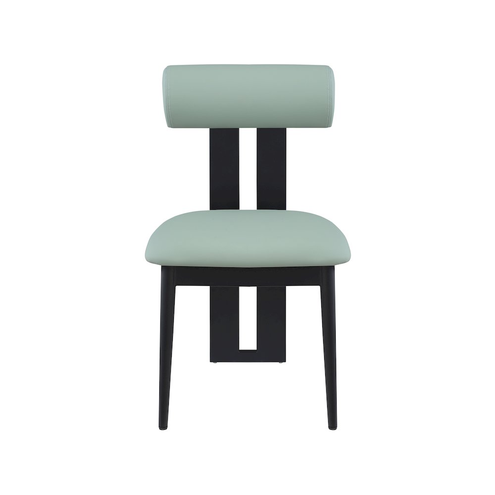 Dario Mint Vegan Leather Dining Chair, Set of 2. Picture 3