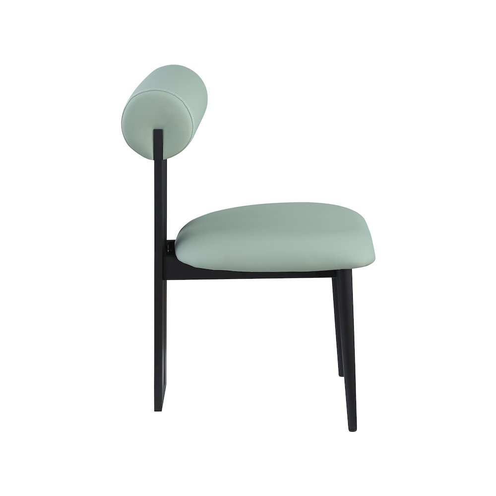 Dario Mint Vegan Leather Dining Chair, Set of 2. Picture 4