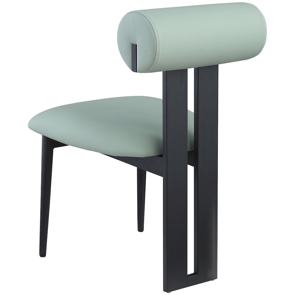 Dario Mint Vegan Leather Dining Chair, Set of 2. Picture 5