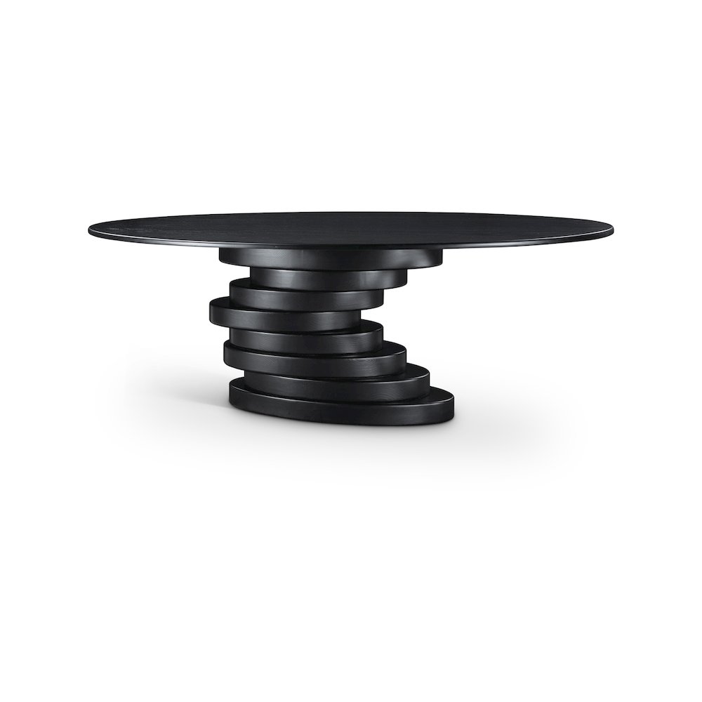 Moriah Black Dining Table. Picture 1