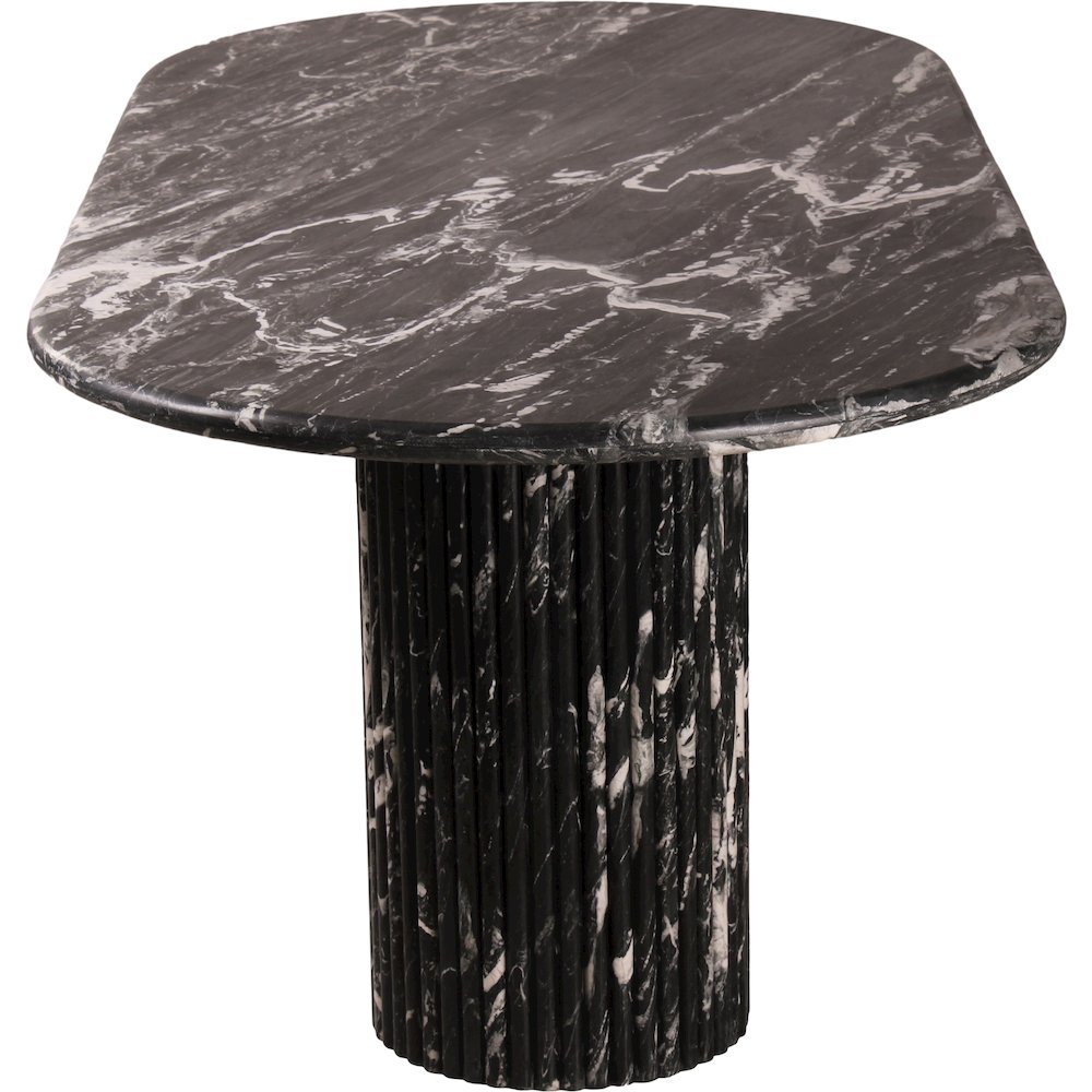 Messina Black Marble Dining Table. Picture 3