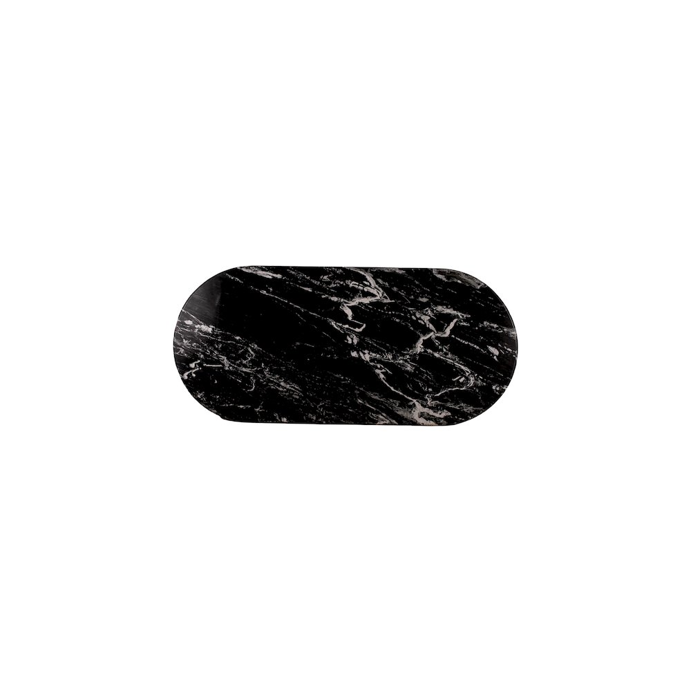 Messina Black Marble Dining Table. Picture 5