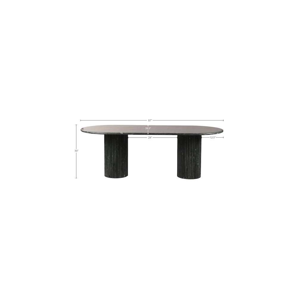 Messina Green Marble Dining Table. Picture 8