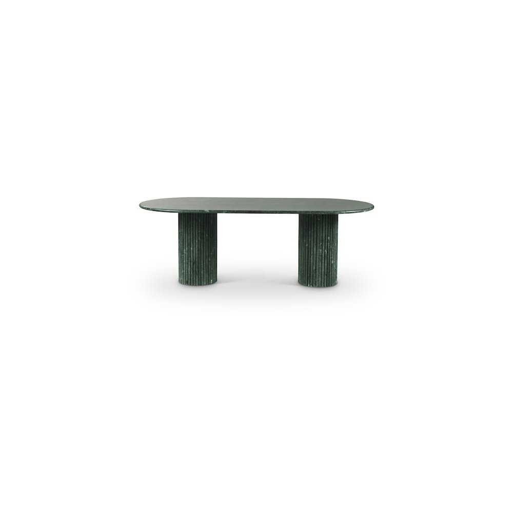 Messina Green Marble Dining Table. Picture 1